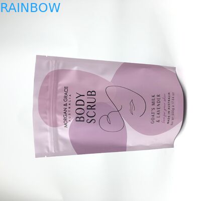 बॉडी स्क्रब बाथ सॉल्ट के लिए जिपर माइलर स्टैंड अप पाउच ग्रेवन्रे प्रिंटिंग