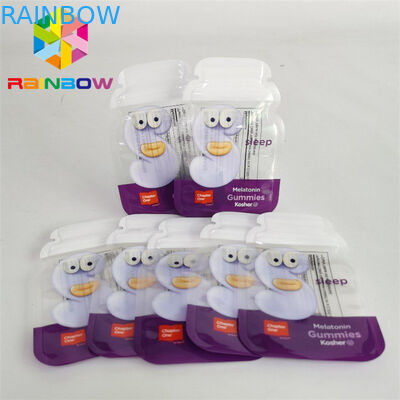 कुकी कैंडी के लिए कस्टम प्रिंटेड डाई कट माइलर बैग 1g 3.5g 7g 14g 28g चाइल्ड रेसिस्टेंट