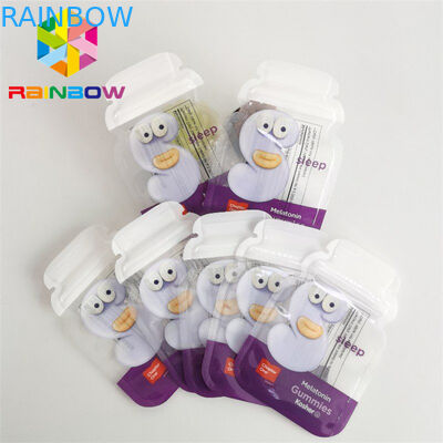 डाई कट छोटे रीसीलेबल स्मेल प्रूफ बैग 3.5 ग्राम कुकी माइलर फूड बैग