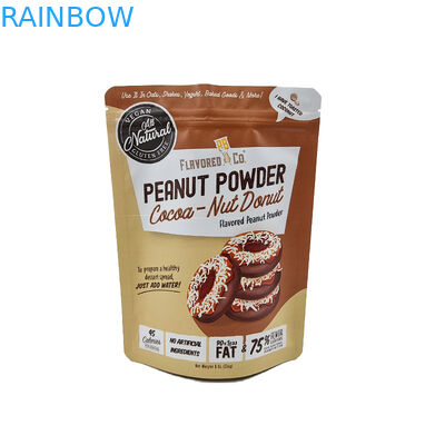 जिपर गंध सबूत के साथ अनुकूलित खाद्य पैकेजिंग स्टैंड अप पाउच बैग