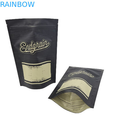 अपने लोगो के साथ कॉफी टी पैकेजिंग व्हाइट फ्रॉस्टेड जिपलॉक बैग स्मेल प्रूफ