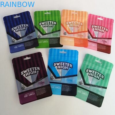 प्लास्टिक पन्नी हर्बल अगरबत्ती पैकेजिंग माइलर बैग स्टैंड अप पाउच कैनबिस फूल