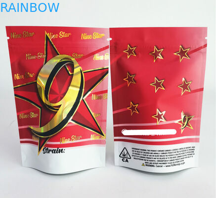 सीबीडी वीड मारिजुआना पैकेजिंग बैग 420 डिजिटल प्रिंटिंग डॉयपैक डाई कट हर्बल धूप