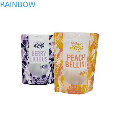 स्टैंड अप स्नैक फूड प्लास्टिक बैग जिपर माइलर पाउच पैकेजिंग कैंडी कुकी