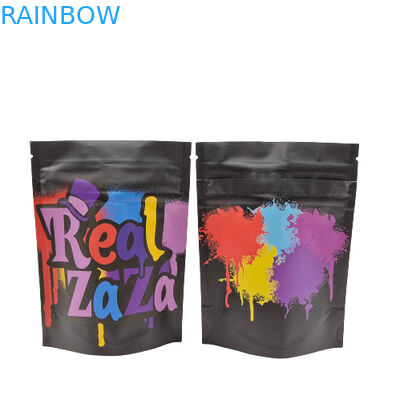 कस्टम प्रिंटेड माइलर पैकेजिंग बैग्स स्मेल प्रूफ स्टैंड अप होलोग्राम कुकी 30 माइक्रोन