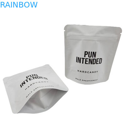 3.5g पैकेज 200 माइक्रोम्स के लिए स्मेल प्रूफ CMYK जिपलॉक स्नैक बैग पाउच माइलर