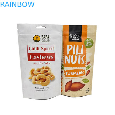 3.5g पैकेज 200 माइक्रोम्स के लिए स्मेल प्रूफ CMYK जिपलॉक स्नैक बैग पाउच माइलर