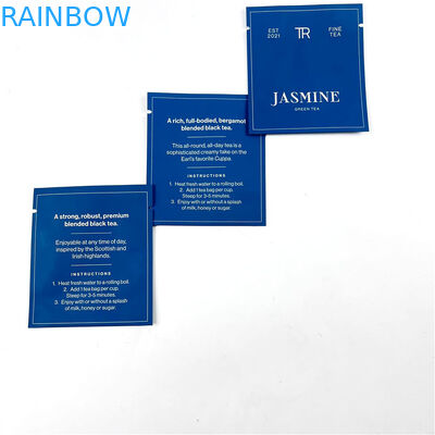 ब्लैक ग्रीन टी हीट सील पाउच के लिए 500Ppcs पैकेजिंग प्रिंटिंग Mylar बैग