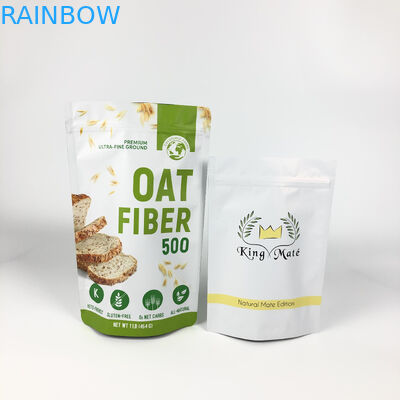 कस्टम लेबल पैकेजिंग माइलर पाउच ओटमील हीट सील लैमिनेटेड पाउच ज़िपर डॉयपैक