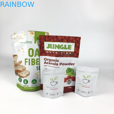 कस्टम लेबल पैकेजिंग माइलर पाउच ओटमील हीट सील लैमिनेटेड पाउच ज़िपर डॉयपैक