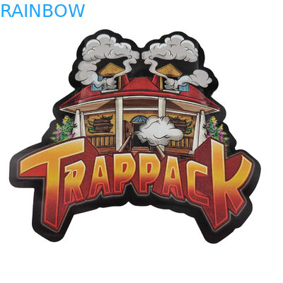 3.5 ग्राम सीलबंद गंध रोधी मायलर बैग कस्टम मुद्रित अद्वितीय विशेष डाई कट अनियमित आकार