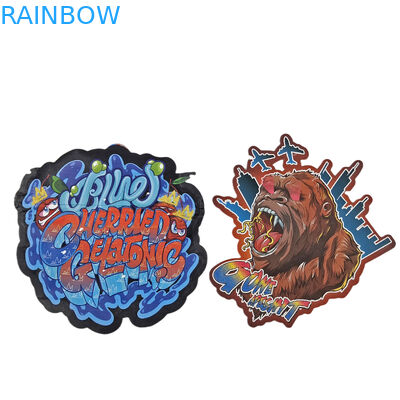 3.5 ग्राम 7 ग्राम कैंडी कुकी अनियमित कस्टम विशेष आकार पैकेजिंग गंध रोधी मायलर डाई कट बैग