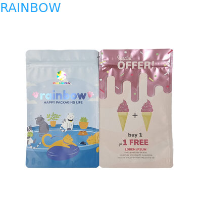 खाद्य ग्रेड पैकेजिंग कस्टम मैट एल्युमिनियम फ़ॉइल खाद्य माइलर स्नैक ज़िप लॉक बैग