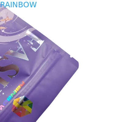 खाद्य ग्रेड पैकेजिंग कस्टम मैट एल्युमिनियम फ़ॉइल खाद्य माइलर स्नैक ज़िप लॉक बैग