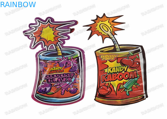 सॉफ्ट टच मैट स्नैक माइलर बैग पैकेजिंग अनियमित आकार 3.5 ग्राम 7 ग्राम 14 ग्राम 28 ग्राम डाई कट बैग