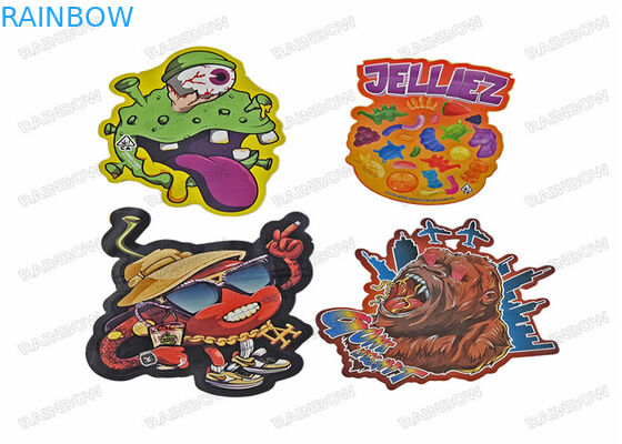 डाई कट अनियमित 3.5 ग्राम स्नैक बैग विशेष आकार का खाद्य प्लास्टिक जिपलॉक पैकेजिंग मायलर बैग