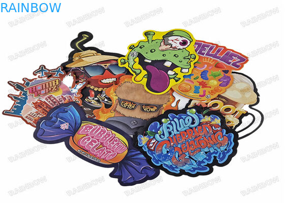 खाद्य माइलर बैग ज़िपलॉक 3.5 ग्राम कैंडी कुकी बैग के साथ डाई कट विशेष आकार का प्लास्टिक पाउच