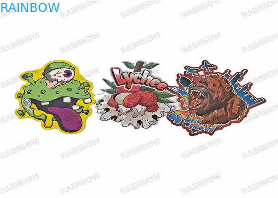 खाद्य माइलर बैग ज़िपलॉक 3.5 ग्राम कैंडी कुकी बैग के साथ डाई कट विशेष आकार का प्लास्टिक पाउच