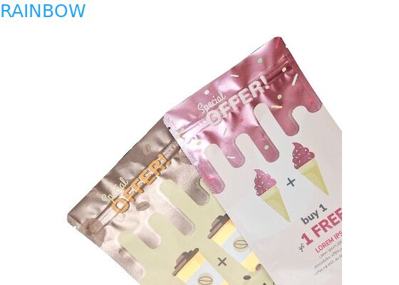 कस्टम स्टैंड अप कॉफ़ी बैग गंध रोधी एल्युमीनियम फ़ॉइल ज़िपलॉक बैग