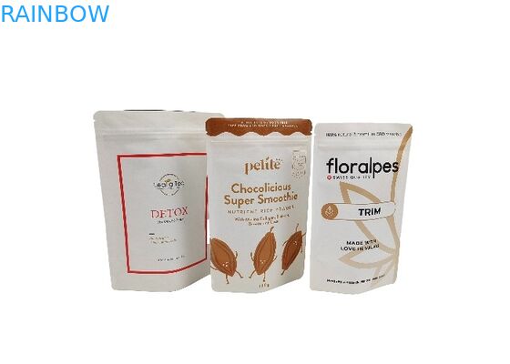चाय एल्युमिनियम फॉयल स्टैंड अप बैग गंध रोधी एल्युमिनियम फॉयल जिपलॉक पाउच