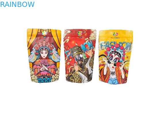 फ़ूड पीनट कैंडी नट डेज़र्ट स्टोरेज स्टैंड अप माइलर फ़ूड बैग रीसीलेबल ज़िपलॉक के साथ