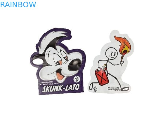 खाद्य पैकिंग के लिए कस्टम लोगो स्पॉट यूवी प्रिंट ज़िप लॉक माइलर पाउच डाई कट बैग सेल्फ हीट सील