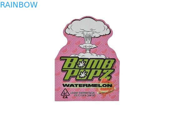 प्लास्टिक चाइल्डप्रूफ 3.5 ग्राम होलोग्राम माइलर जिपलॉक बैग डाई कट अनियमित विशेष आकार