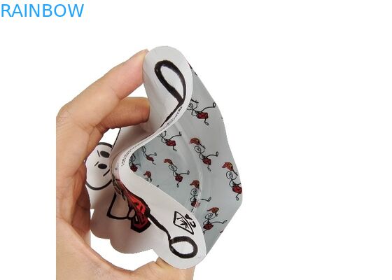 सॉफ्ट टच स्मेल प्रूफ़ 3.5 ग्राम डाई कट माइलर बैग होलोग्राम खाद्य पैकेजिंग