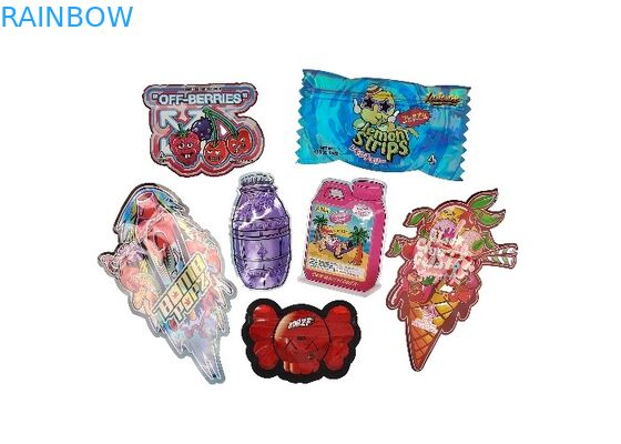 कस्टम लोगो मुद्रित प्लास्टिक गंध रोधी पाउच 0.125oz 1oz ज़िपलॉक खाद्य माइलर बैग