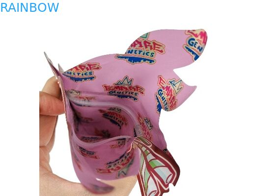 कस्टम लोगो मुद्रित प्लास्टिक गंध रोधी पाउच 0.125oz 1oz ज़िपलॉक खाद्य माइलर बैग