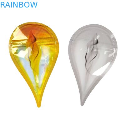 खाद्य पैकिंग के लिए गंध रोधी ज़िपलॉक मायलर बैग 3.5 ग्राम चमकदार विशेष डाई कट आकार