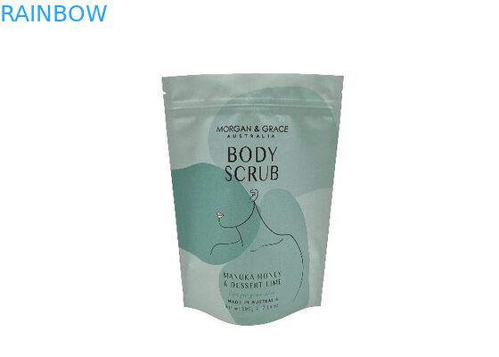 डिजिटल प्रिंटिंग कस्टम स्टैंड अप बैग शरीर स्क्रब के लिए जलरोधक पैकेजिंग बैग