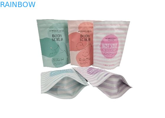 डिजिटल प्रिंटिंग कस्टम स्टैंड अप बैग शरीर स्क्रब के लिए जलरोधक पैकेजिंग बैग