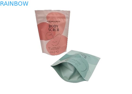 डिजिटल प्रिंटिंग कस्टम स्टैंड अप बैग शरीर स्क्रब के लिए जलरोधक पैकेजिंग बैग