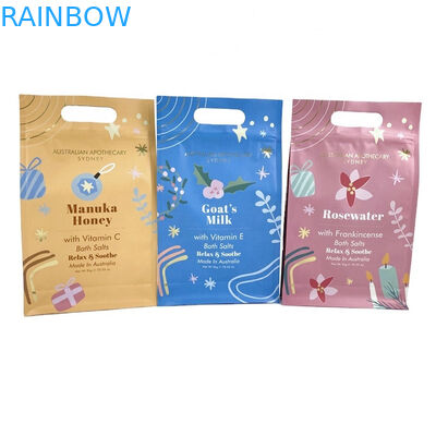 कस्टम डिजिटल प्रिंटिंग निजी लेबल स्पा उपहार प्राकृतिक एप्सम नमक स्नान नमक पैकेजिंग बैग 250 ग्राम शरीर स्क्रब के लिए मायलर बैग