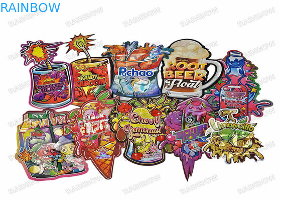 3.5g खाद्य डिजिटल मुद्रण खाद्य पैकेजिंग स्टैंड अप बैग ज़िपलॉक गंध प्रतिरोधी प्लास्टिक बैग