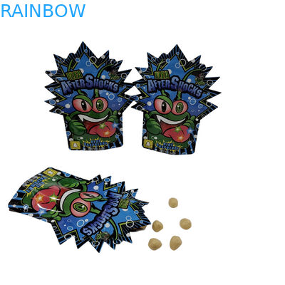 कस्टम आकार ज़िपर डिजिटल प्रिंटिंग बैग 3.5g 7g 14g कुकी एल्यूमीनियम पन्नी Mylar बैग