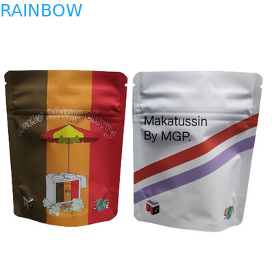 डिजिटल प्रिंटिंग बैग 3.5G 1LB सॉफ्ट टच होलोग्राफिक बैग हाई बैरियर गंध प्रूफ चाइल्ड प्रूफ ज़िपर स्टैंड अप बैग