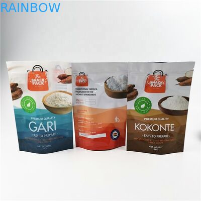 सिपर के साथ अनुकूलित प्लास्टिक बैग ग्रेवरेज मुद्रण खाद्य पैकेजिंग बैग