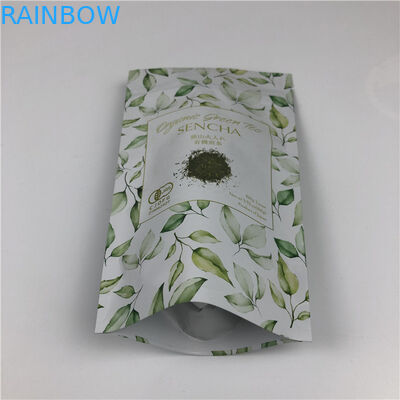 अनुकूलित डिजिटल प्रिंटिंग बैग धातु स्वर्ण लोगो स्टैंड अप चाय पैकिंग बैग