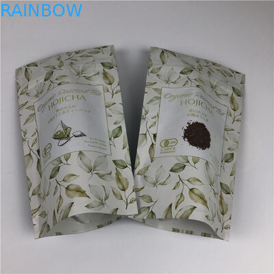 अनुकूलित डिजिटल प्रिंटिंग बैग धातु स्वर्ण लोगो स्टैंड अप चाय पैकिंग बैग