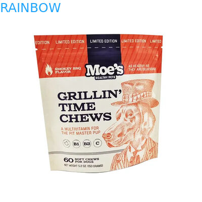 कुत्ते के लिए आंसू के निशान के साथ पशु फ़ीड बैग