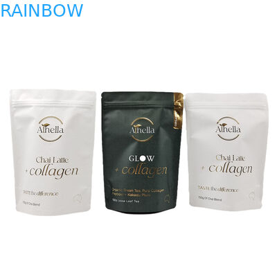 अनुकूलित नमी प्रतिरोधी स्टैंड अप पाउच क्राफ्ट पेपर बैग गर्म मुद्रांकन के साथ लोगो के साथ पर्यावरण के अनुकूल गंध प्रतिरोधी बैग