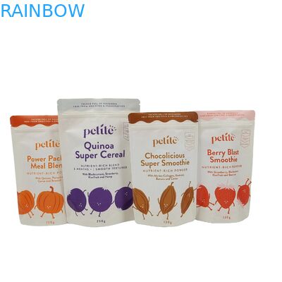 कस्टम खाद्य प्लास्टिक पैकेजिंग बायोडिग्रेडेबल बैग एल्यूमीनियम पन्नी ज़िप लॉक चाय कॉफी स्नैक के लिए Doypack