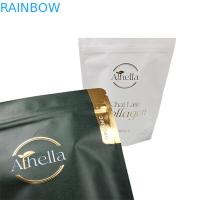 जैव अपघट्य स्टैंड अप क्राफ्ट पेपर बैग खाद्य के लिए गममी कॉफी चाय बैग स्नैक्स खाद्य पैकेजिंग बैग