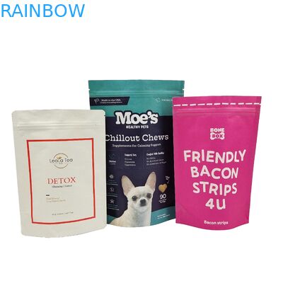 कस्टम मुद्रित पर्यावरण के अनुकूल उच्च गुणवत्ता वाले बैग 100% बायोडिग्रेडेबल क्राफ्ट पेपर स्टैंड अप पॉकेट्स डोयपैक के साथ ज़िपलॉक
