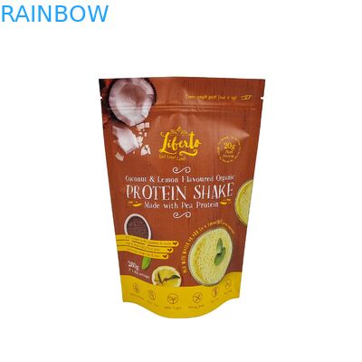 पाउडर पैकेजिंग के लिए कस्टम मुद्रित एल्यूमीनियम पन्नी ज़िपलॉक प्लास्टिक बैग ज़िपलॉक स्टैंड अप पॉच