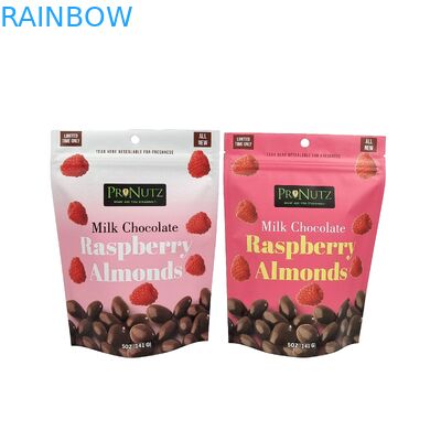पाउडर पैकेजिंग के लिए कस्टम मुद्रित एल्यूमीनियम पन्नी ज़िपलॉक प्लास्टिक बैग ज़िपलॉक स्टैंड अप पॉच