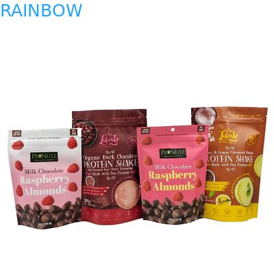 चॉकलेट बैग स्टैंड अप कस्टम बैग एल्यूमीनियम पन्नी जिपर बैग एल्यूमीनियम पन्नी जमे हुए जिपर बैग