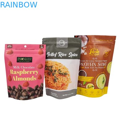 उच्च गुणवत्ता वाले खाद्य ग्रेड Mylar बैग कस्टम स्टैंड अप Ziplock स्नैक ज़िपर बैग पैकेजिंग